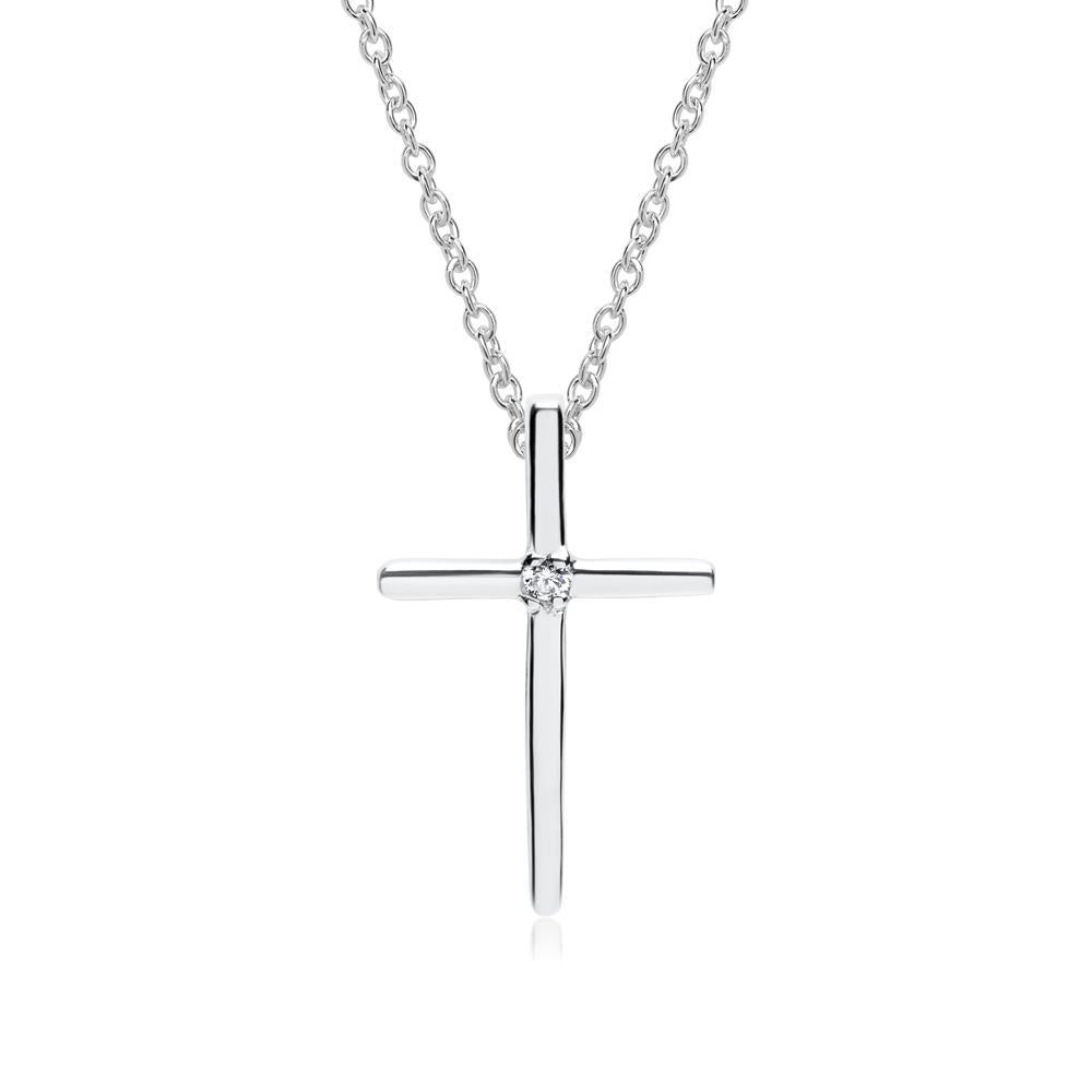 Hanger witgoud met 0.008ct briljant